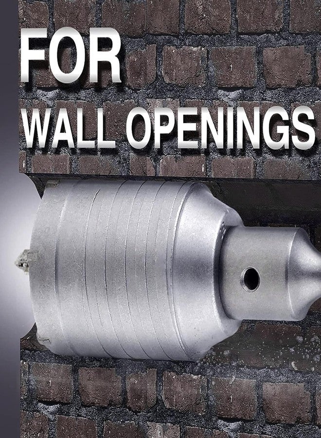 UPTODATETOOLS 100mm 4 inch Concrete Hole Saw with 300mm SDS Plus Shank Connecting Rod,Tungsten Carbide Teeth Cement Hole Saw for Cement Brick Concrete Stone Wall 100mm - Image 5